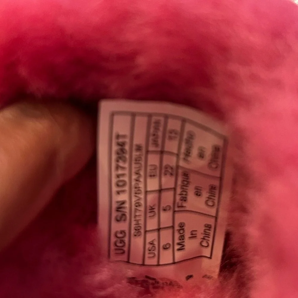UGG Bailey Bow‎ Pink Boots-Youth/Toddler